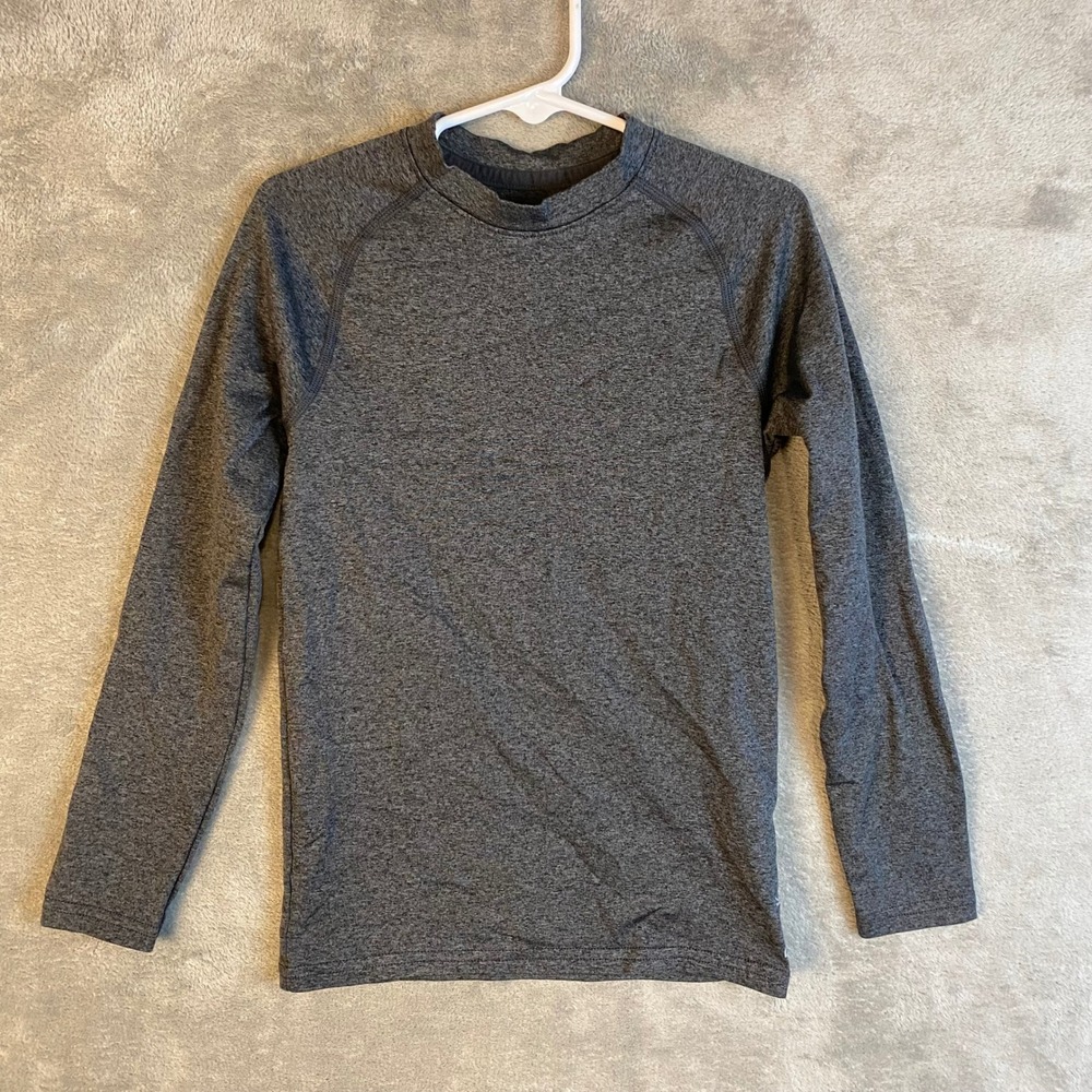 Reebok Shirt Kids XS (6-8) Speedwick Gray Long Sleeve Performance EUC